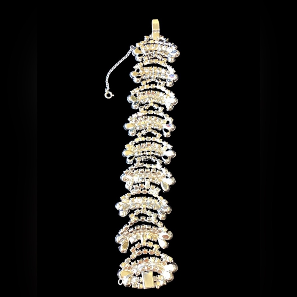 Luxurious Vintage Crystal Statement Bracelet Sher… - image 5